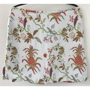 Vtg 90s Bamboo Traders Rayon Travel Quick Dry Tropical Floral Skort Skirt 10 30"